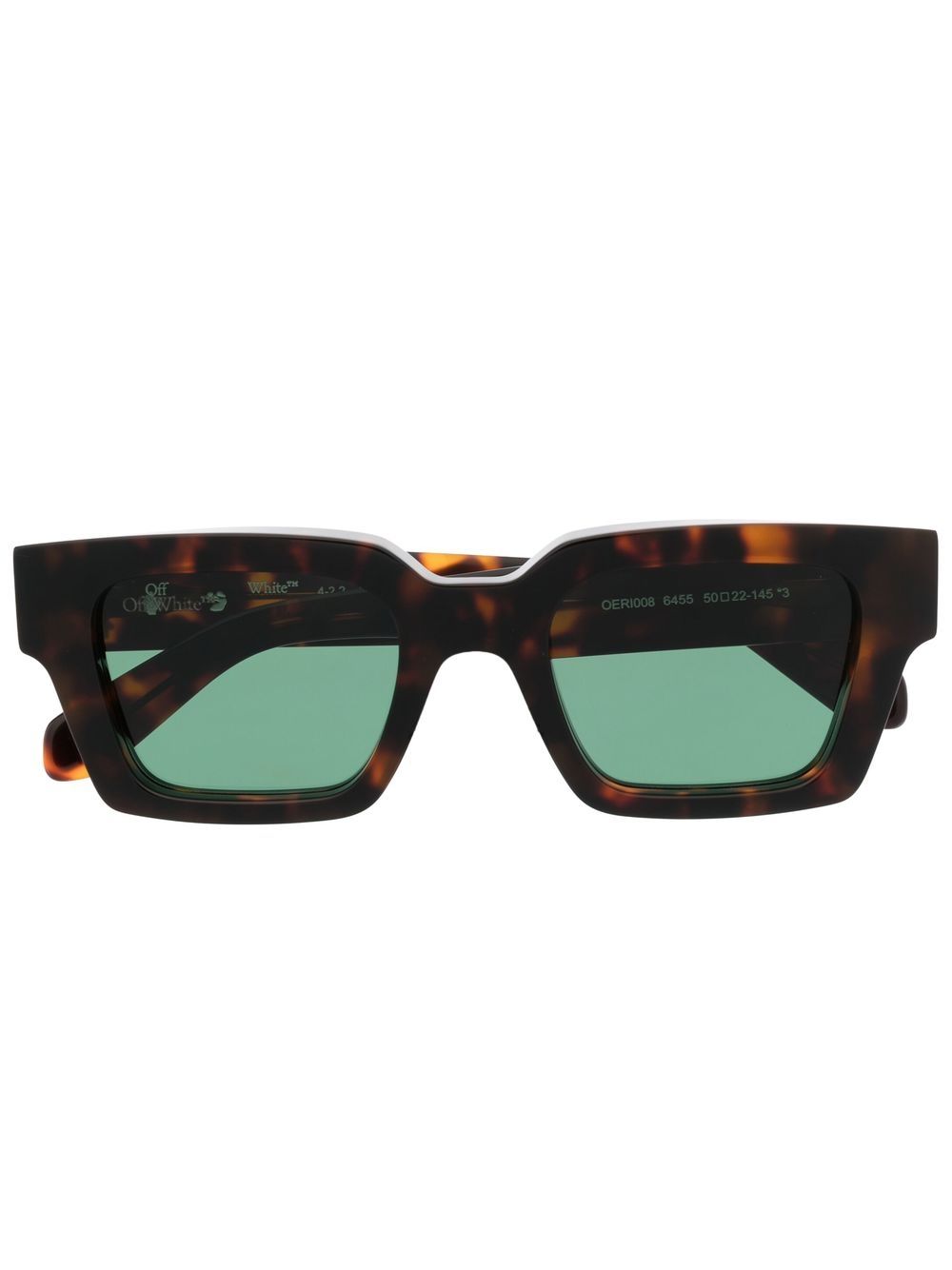 Off-White Eyewear Virgil 方框太阳眼镜 - 褐色