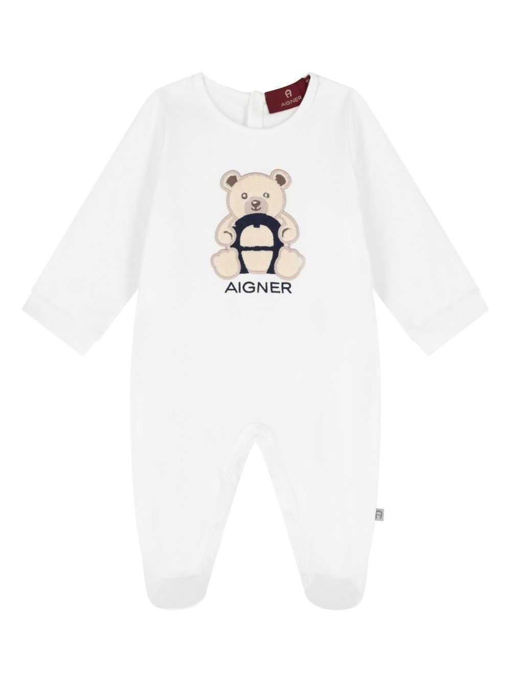 Aigner Kids Teddy Bear 连体衣 - 白色