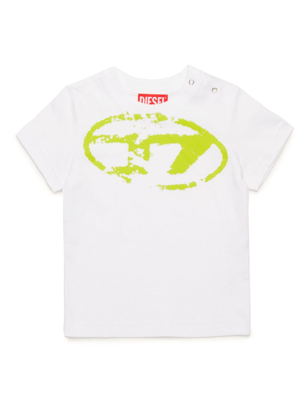 Diesel Kids logo印花T恤 - 白色