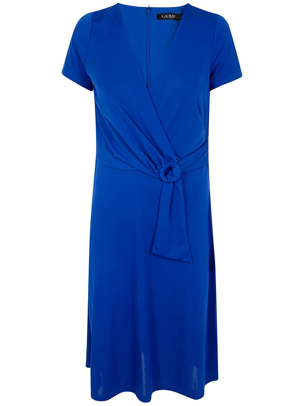Lauren Ralph Lauren wrap-design midi dress - 蓝色