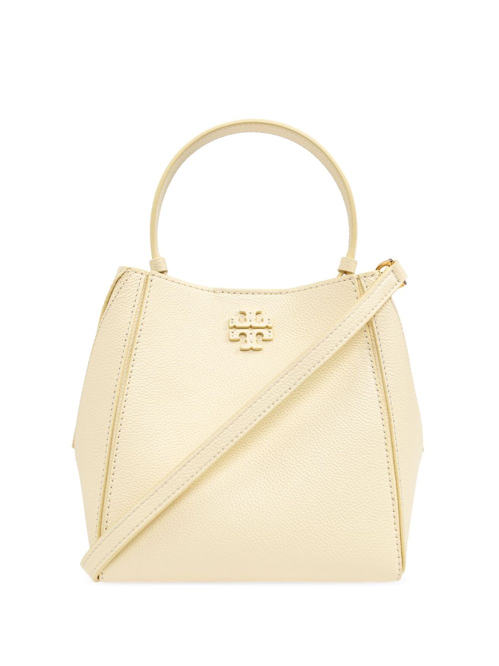 Tory Burch McGraw 皮质水桶包 - 黄色