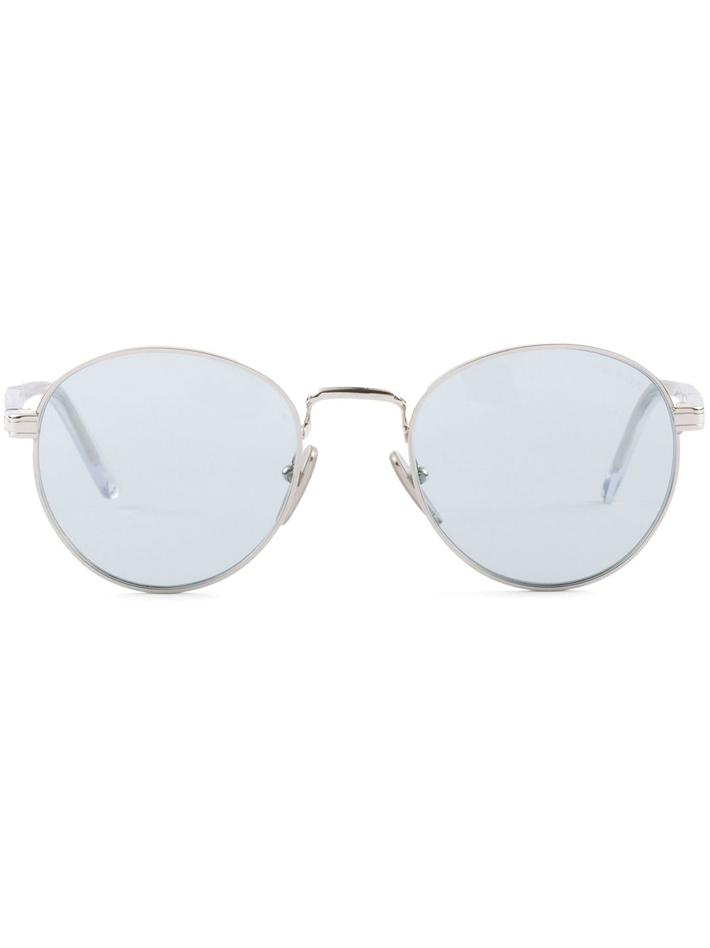 Prada Eyewear 圆框太阳眼镜 - 灰色