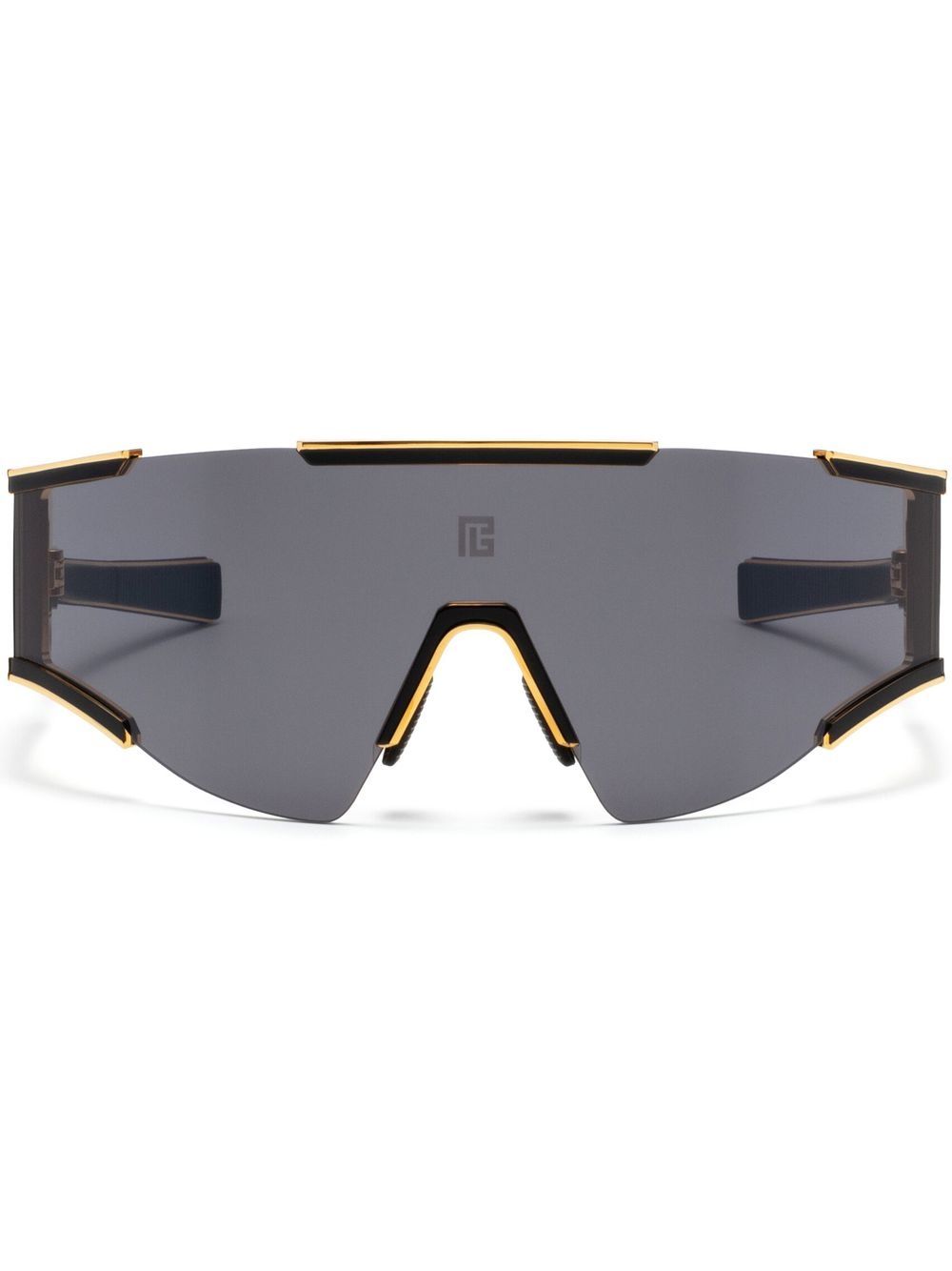 Balmain Eyewear Fleche 超大框太阳眼镜 - 黑色