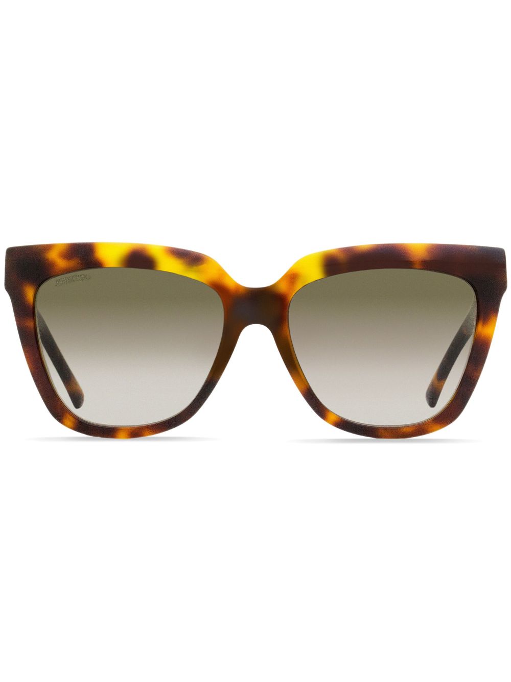 Jimmy Choo Eyewear Julieka 超大镜框太阳眼镜 - 褐色