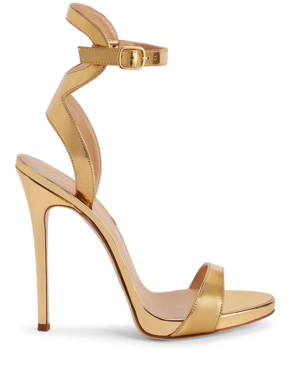 Giuseppe Zanotti Gwyneth 水台式高跟凉鞋 - 金色