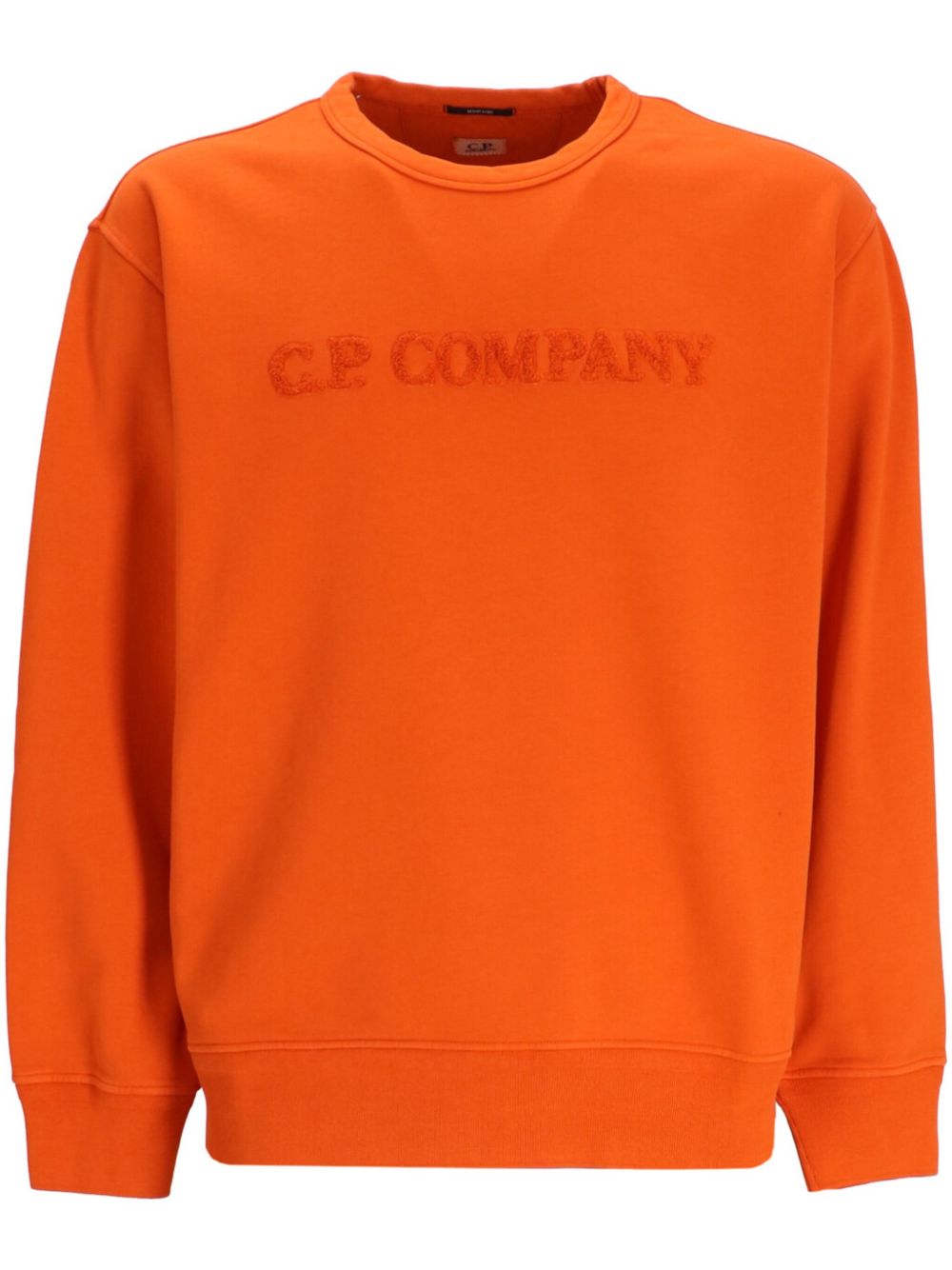 C.P. Company 毛巾布logo棉卫衣 - 橘色