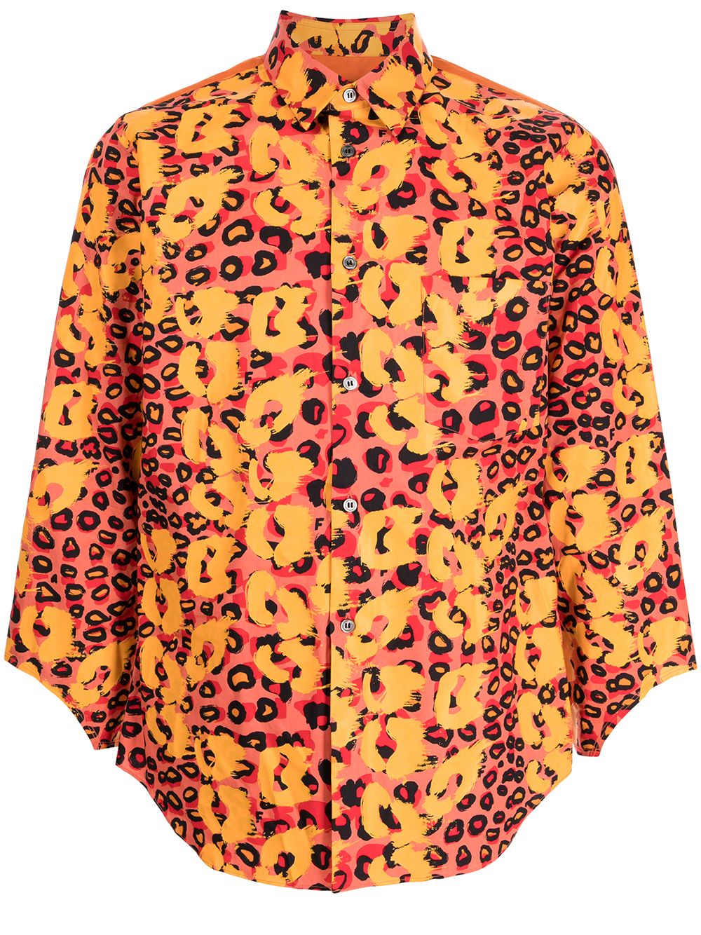 Black Comme Des Garçons x Filip Pagowski 印花衬衫 - 红色