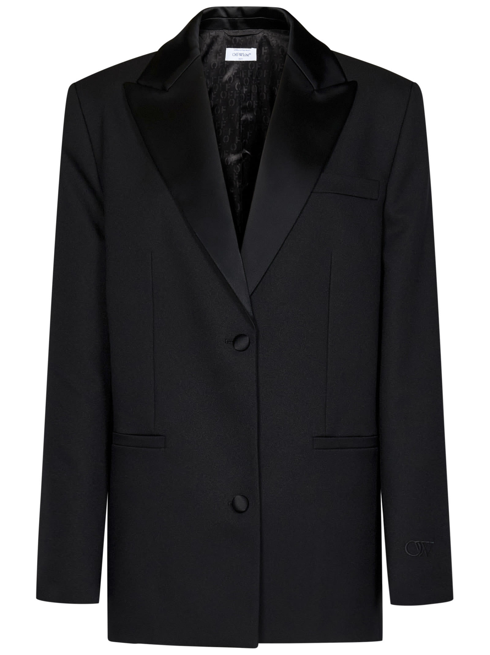 Off-White Tech Drill Tomboy Tuxedo Blazer