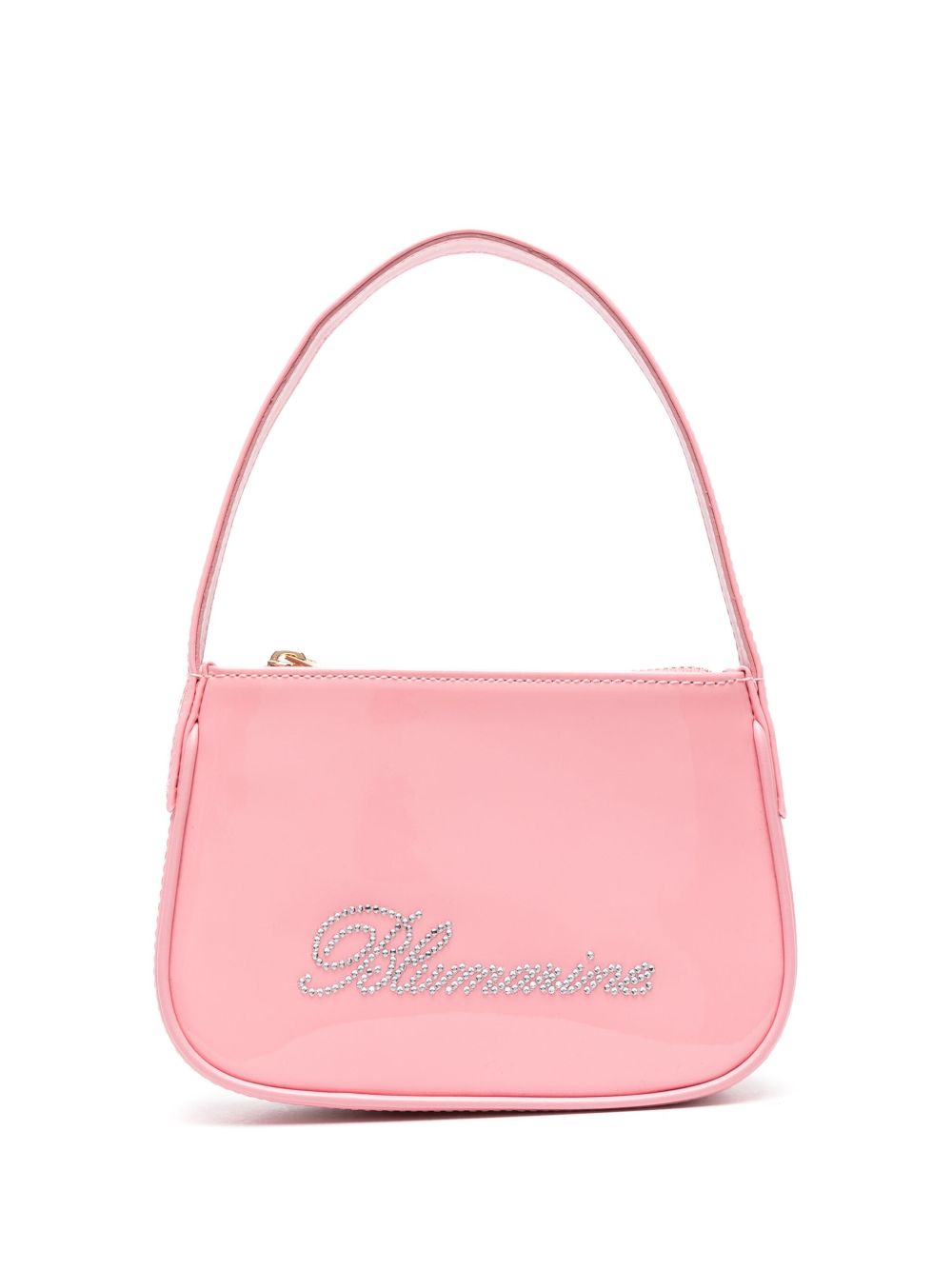 Blumarine 水钻皮质单肩包 - 粉色