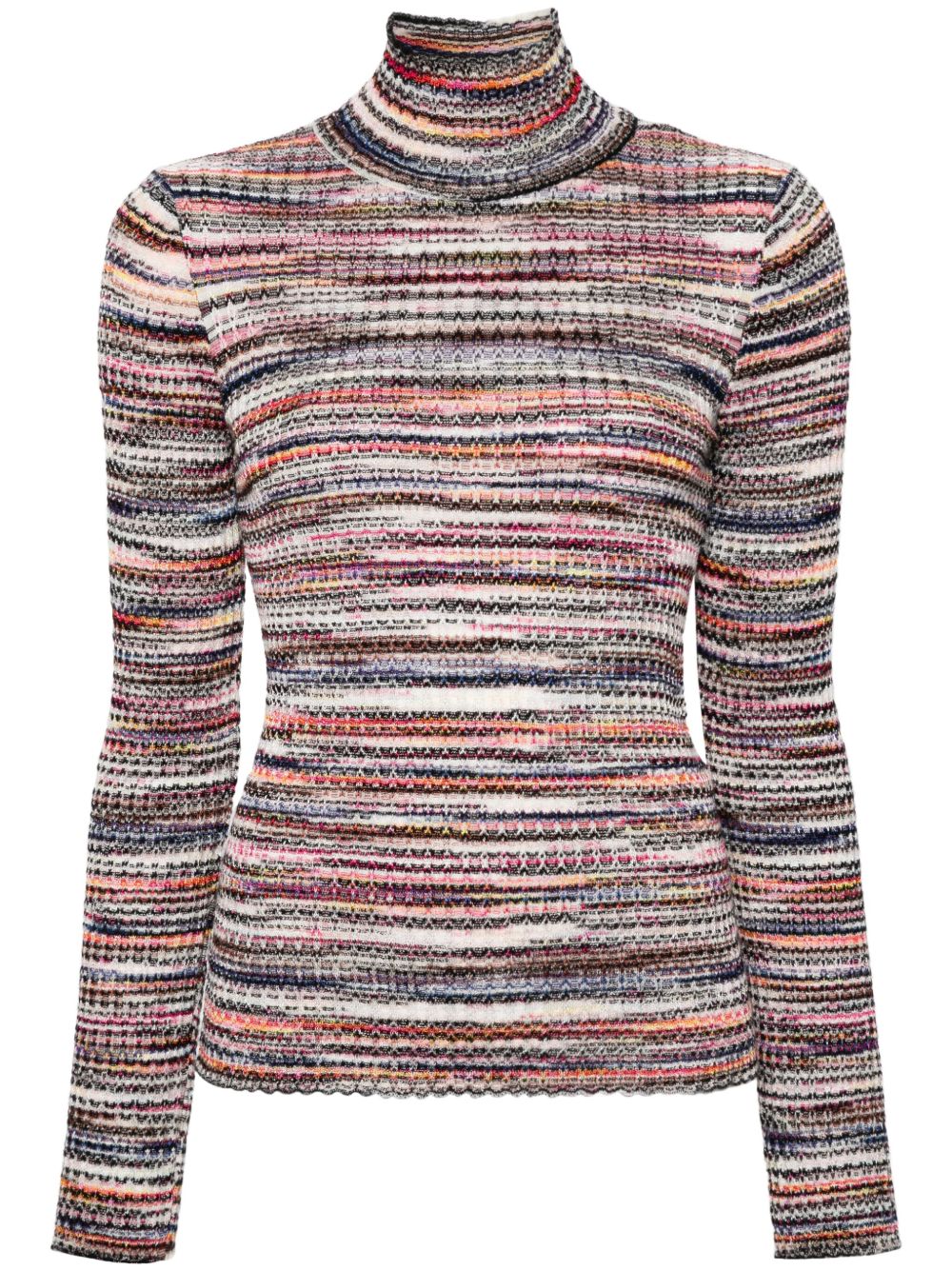Missoni 条纹毛衣 - 粉色