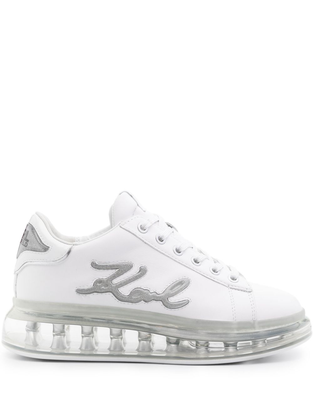 Karl Lagerfeld Kapri Kushion 皮质运动鞋 - 白色