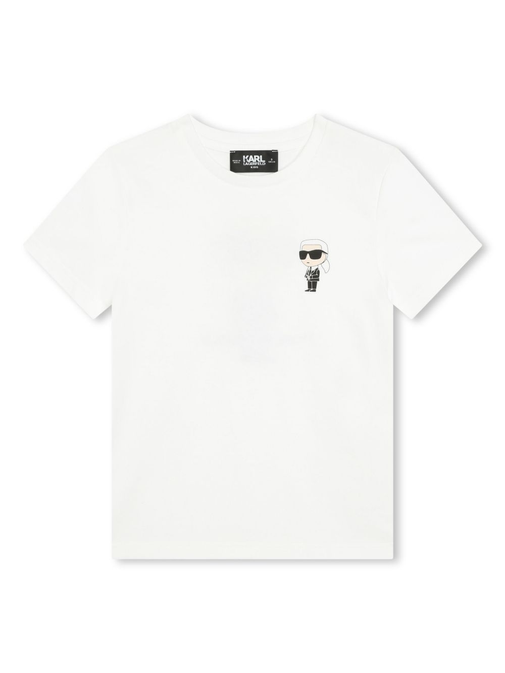 Karl Lagerfeld Kids Ikonik 棉T恤 - 白色