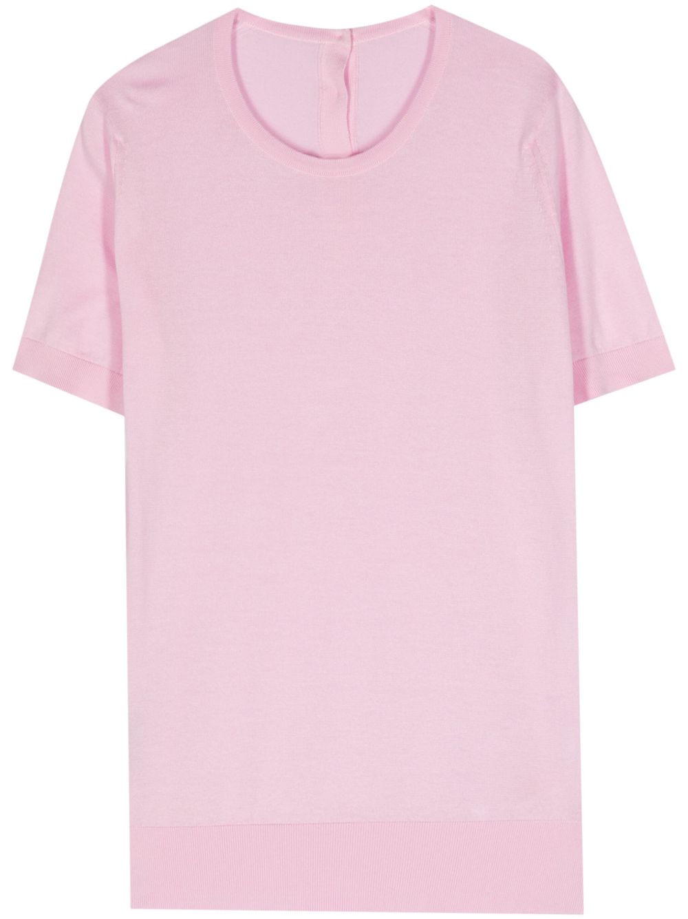 John Smedley 细罗纹上衣 - 粉色