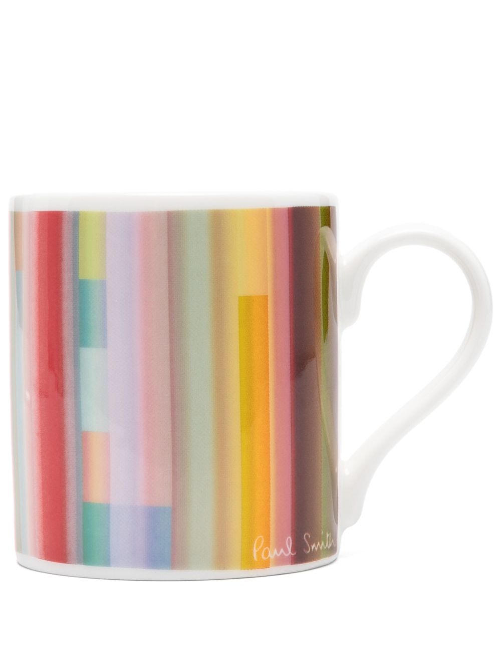 Paul Smith 条纹印花马克杯 - 橘色