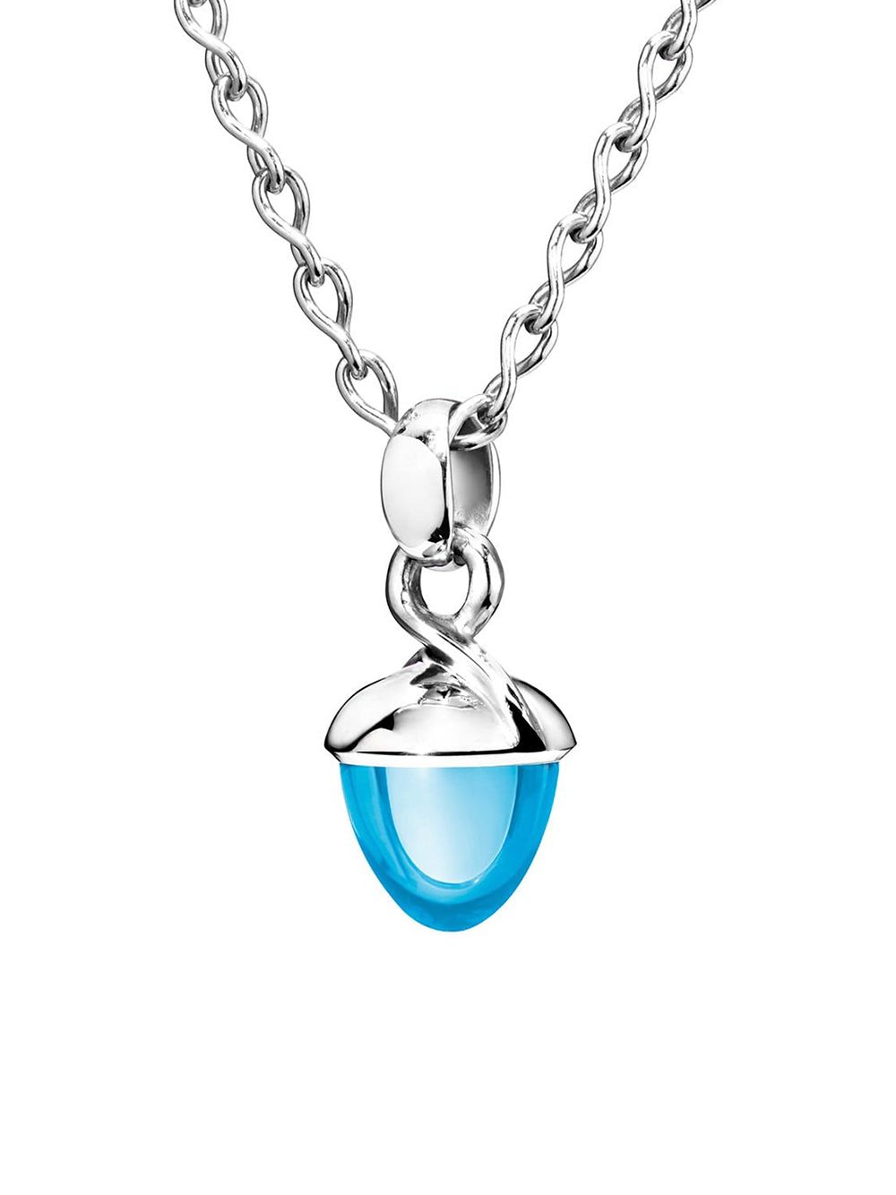TAMARA COMOLLI Swiss Topaz Mikado Bouquet 18K白金吊饰项链 - 白色
