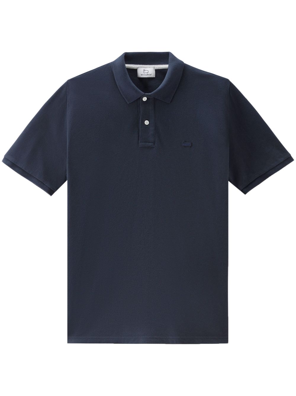 Woolrich logo刺绣polo衫 - 蓝色