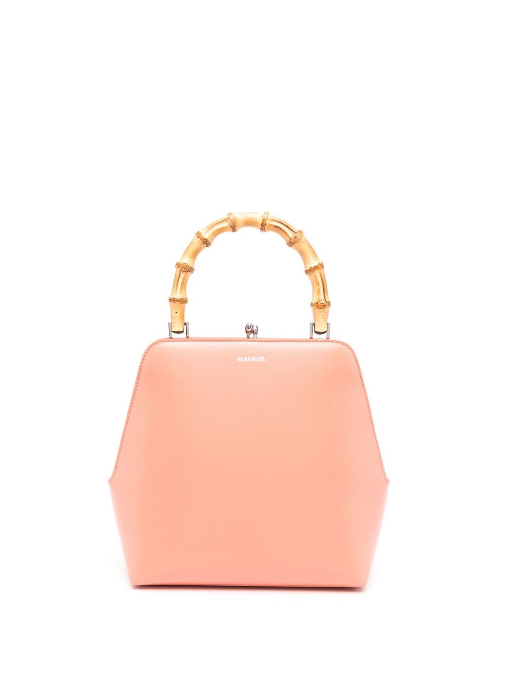 Jil Sander logo印花手提包 - 橘色