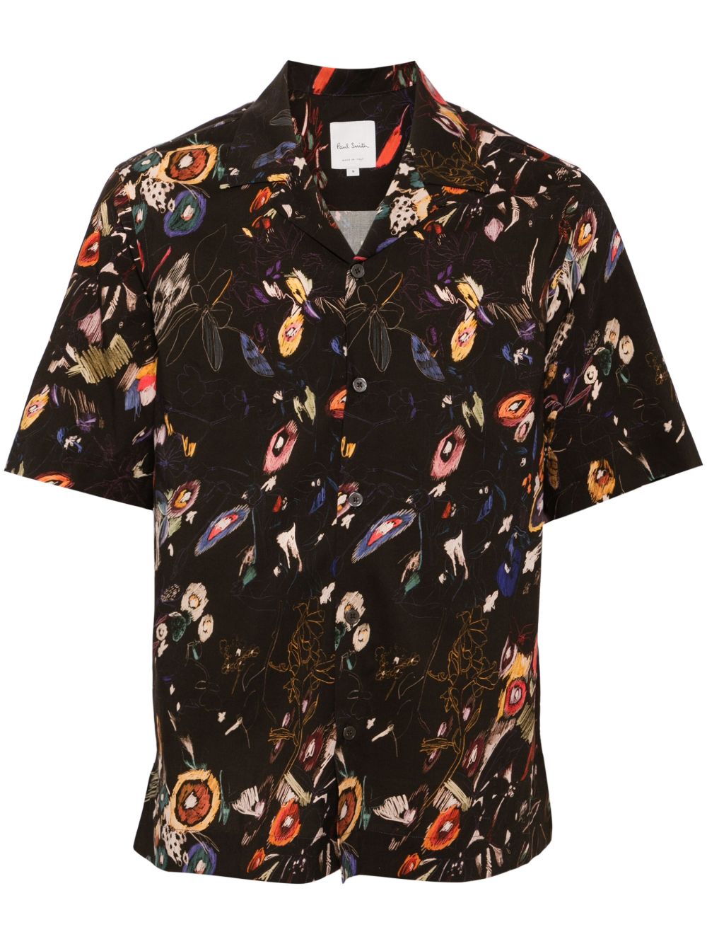 Paul Smith 大面积图案印花衬衫 - 褐色