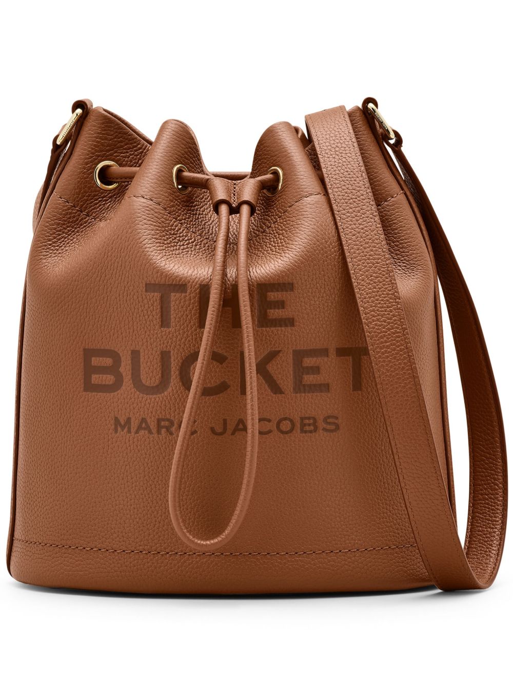 Marc Jacobs The Leather Shoulder 水桶包 - 褐色