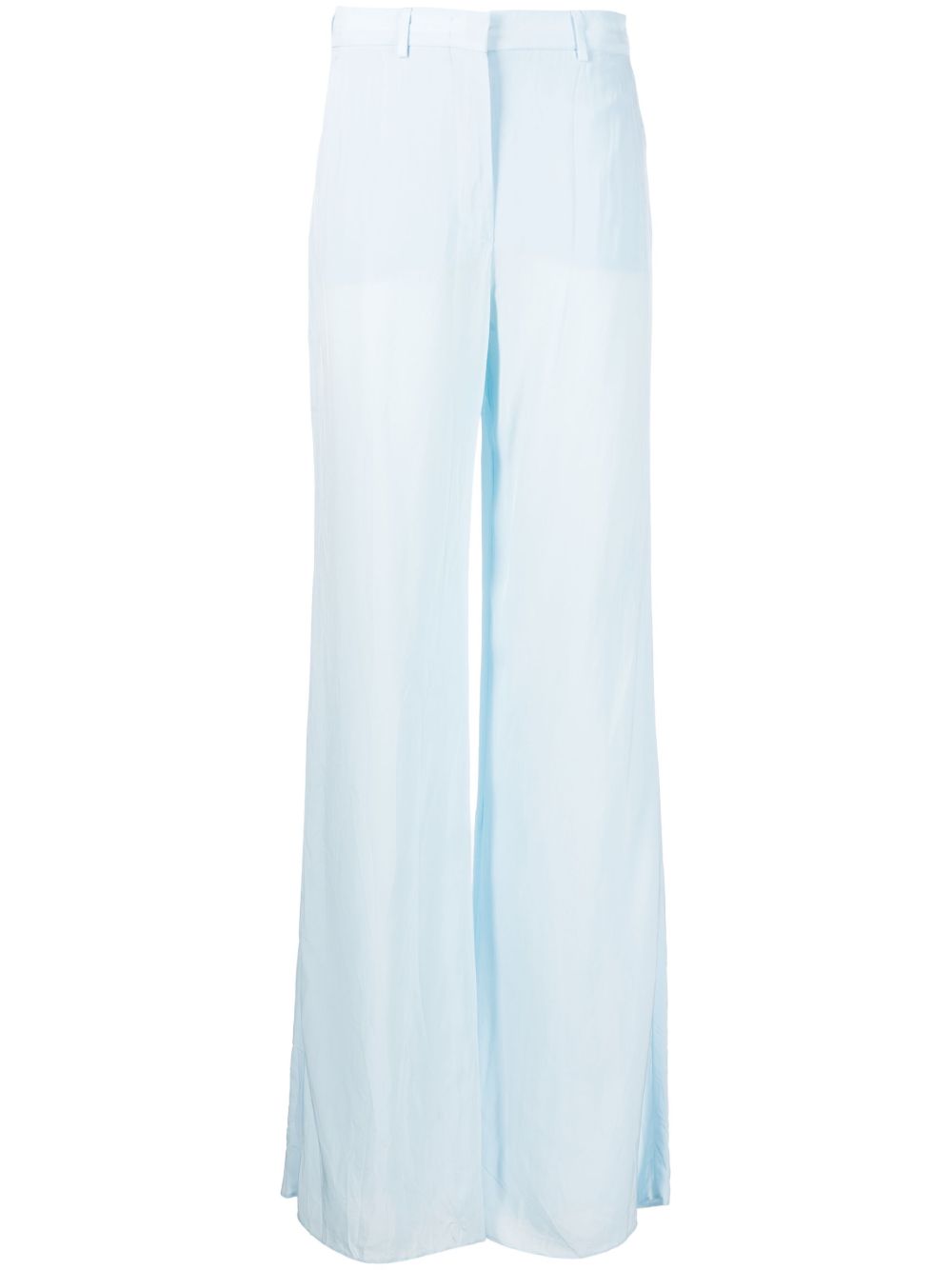 Sportmax 纯色直筒裤 - 蓝色