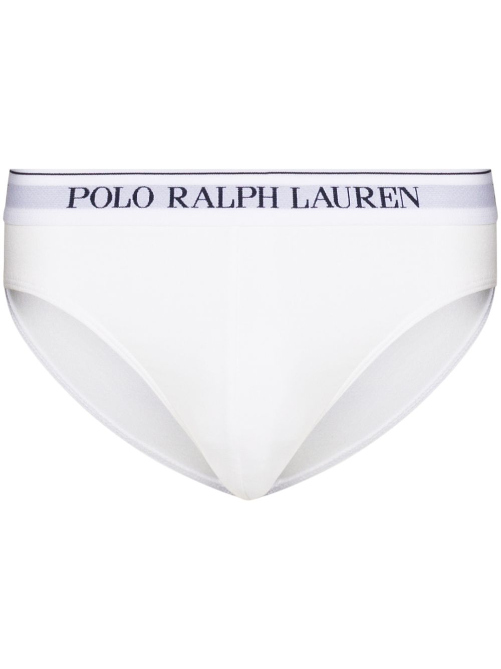 Polo Ralph Lauren logo裤腰三角内裤（三件装） - 白色