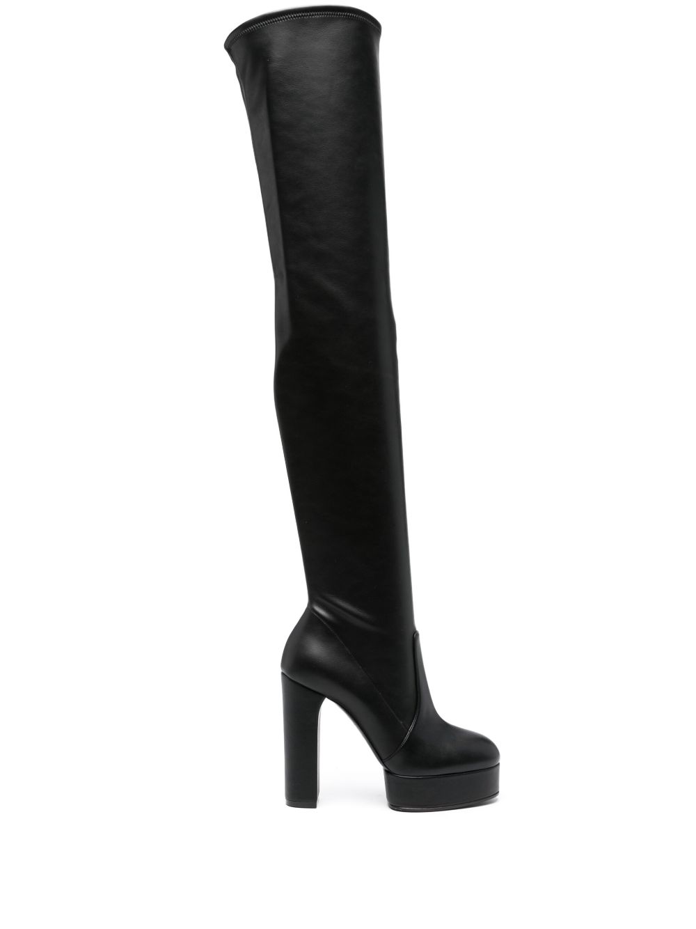 Casadei Betty 高跟靴（12厘米） - 黑色