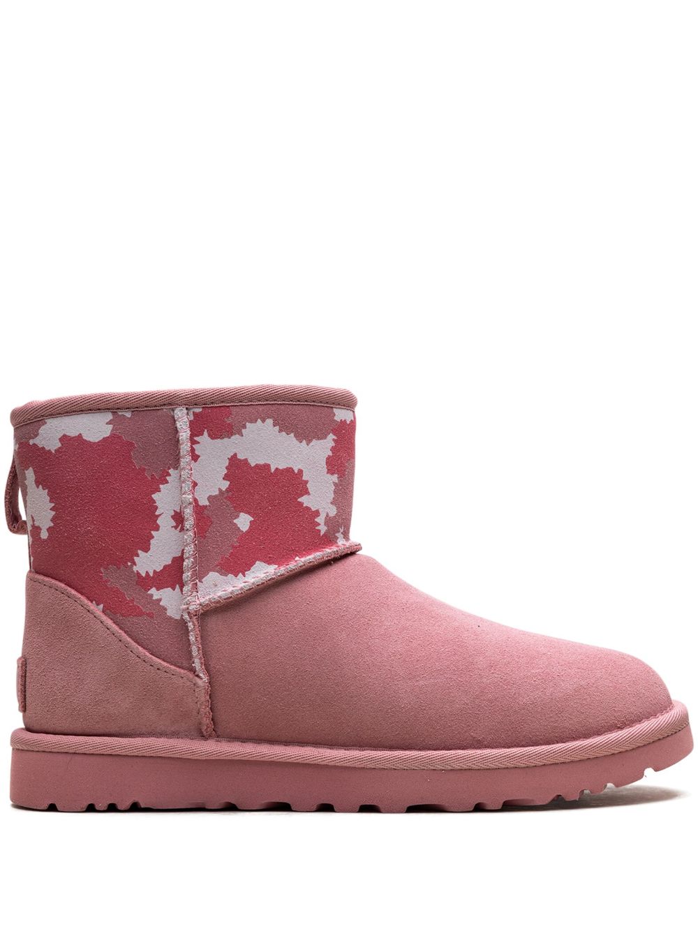 UGG Classic Mini Pink/Jagged Camo 及踝靴 - 粉色