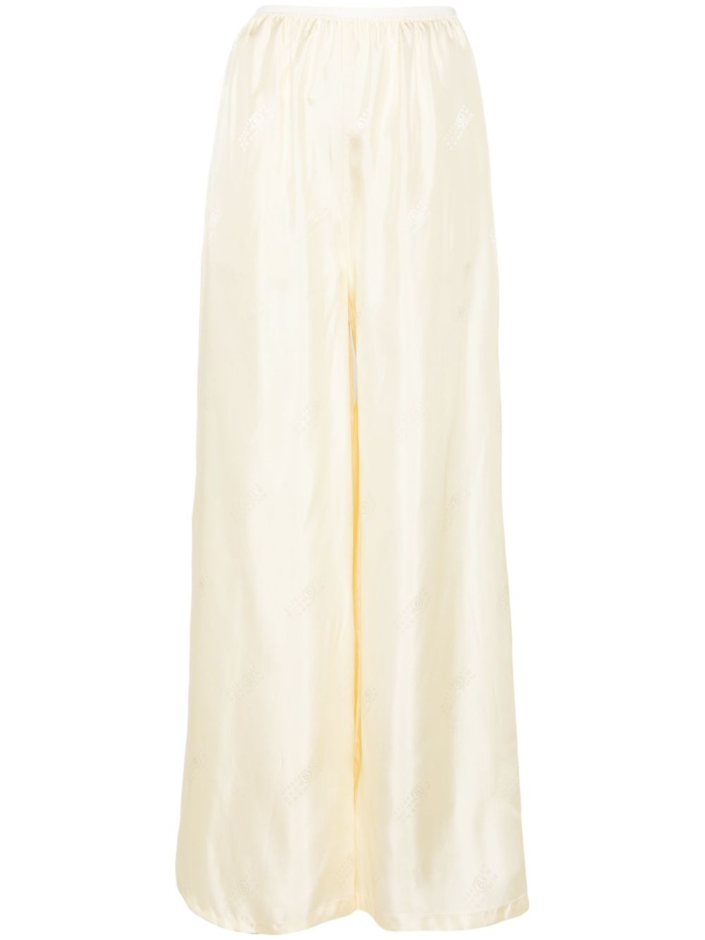 MM6 Maison Margiela 单针logo长裤 - 黄色