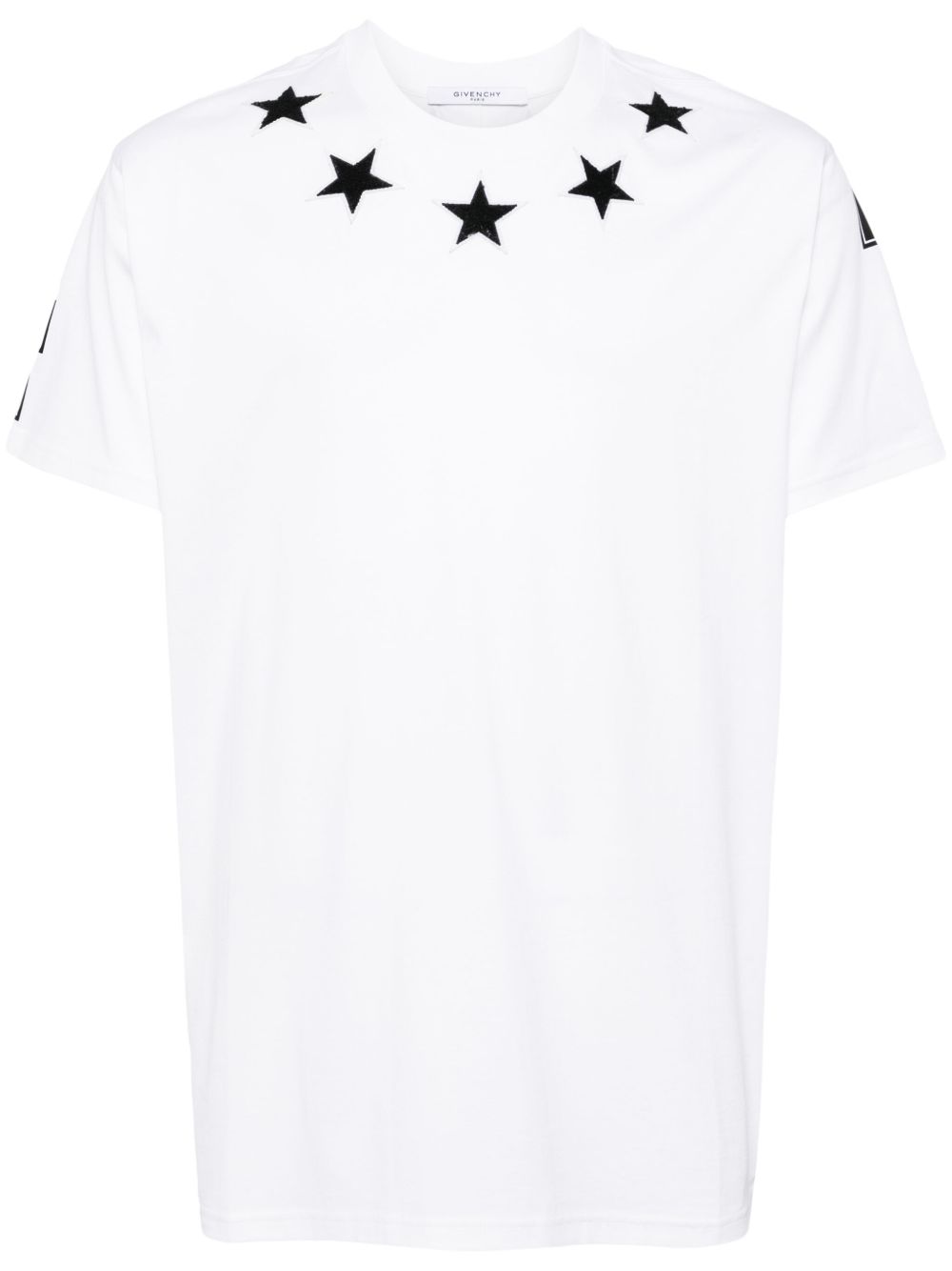 Givenchy 星星贴花T恤 - 白色