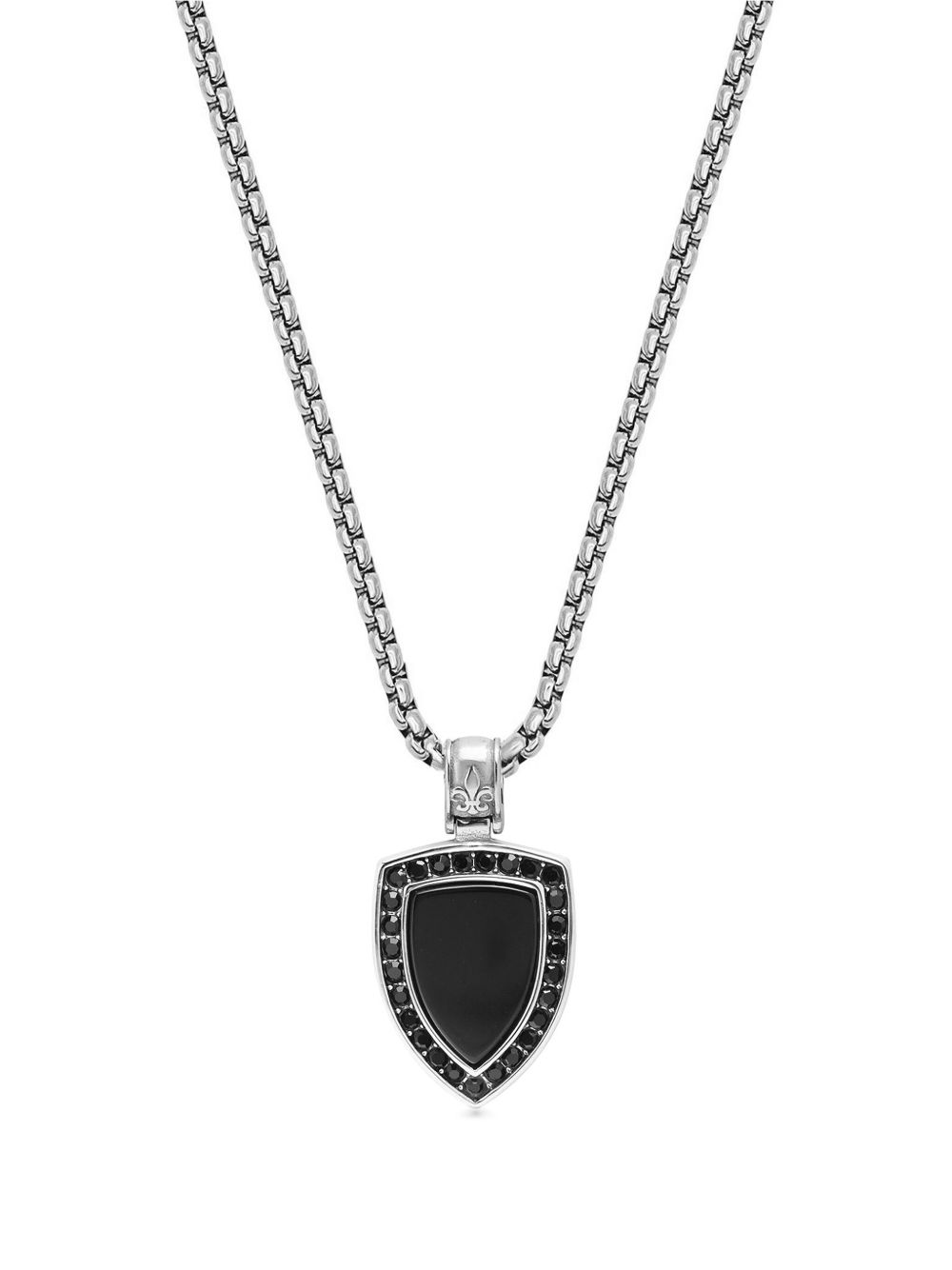 Nialaya Jewelry 宝石链式项链 - 银色