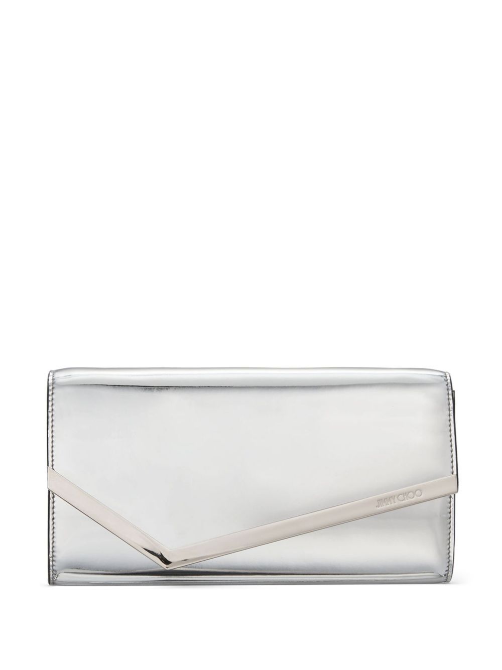 Jimmy Choo Emmie 皮质迷你包 - 银色