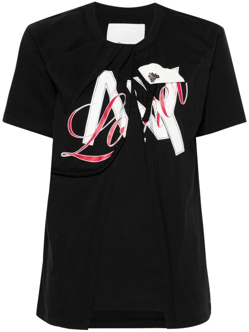 3.1 Phillip Lim NY Lover Sliced T恤 - 黑色