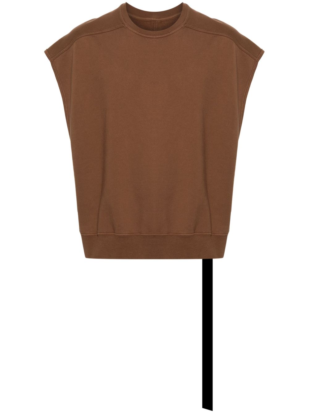 Rick Owens DRKSHDW 无袖棉卫衣 - 褐色