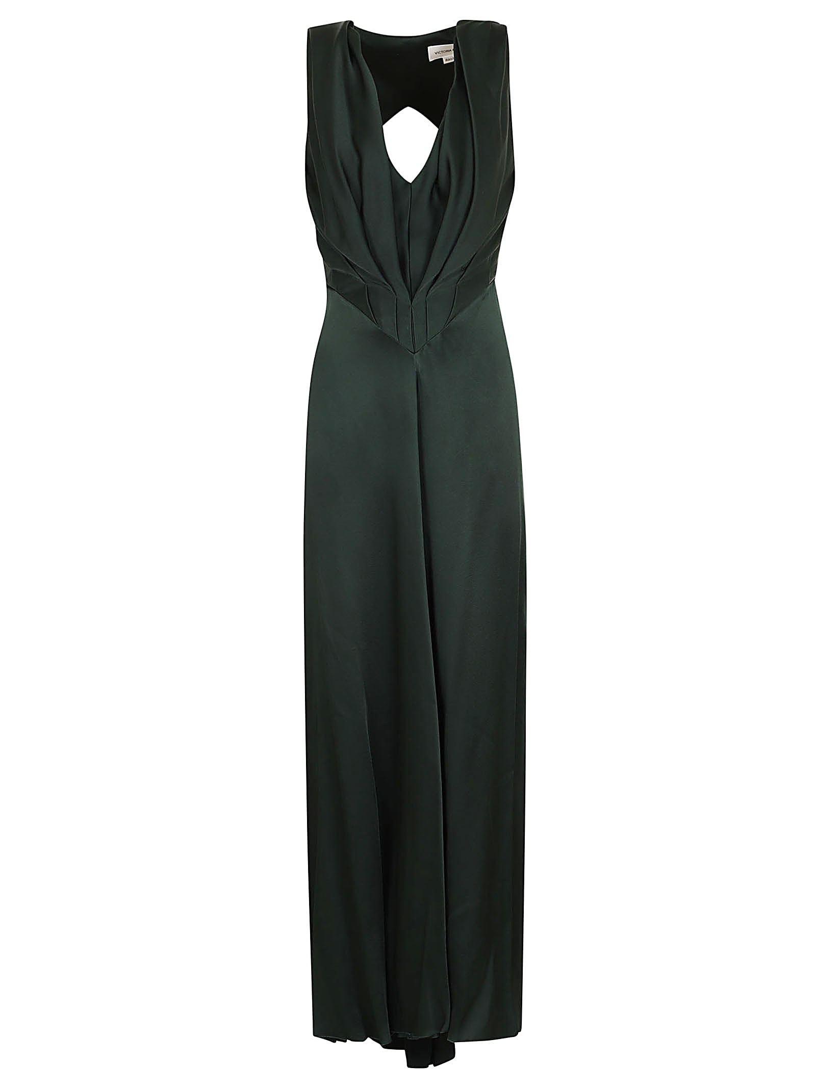 Victoria Beckham V-neck Gathered Floor Length