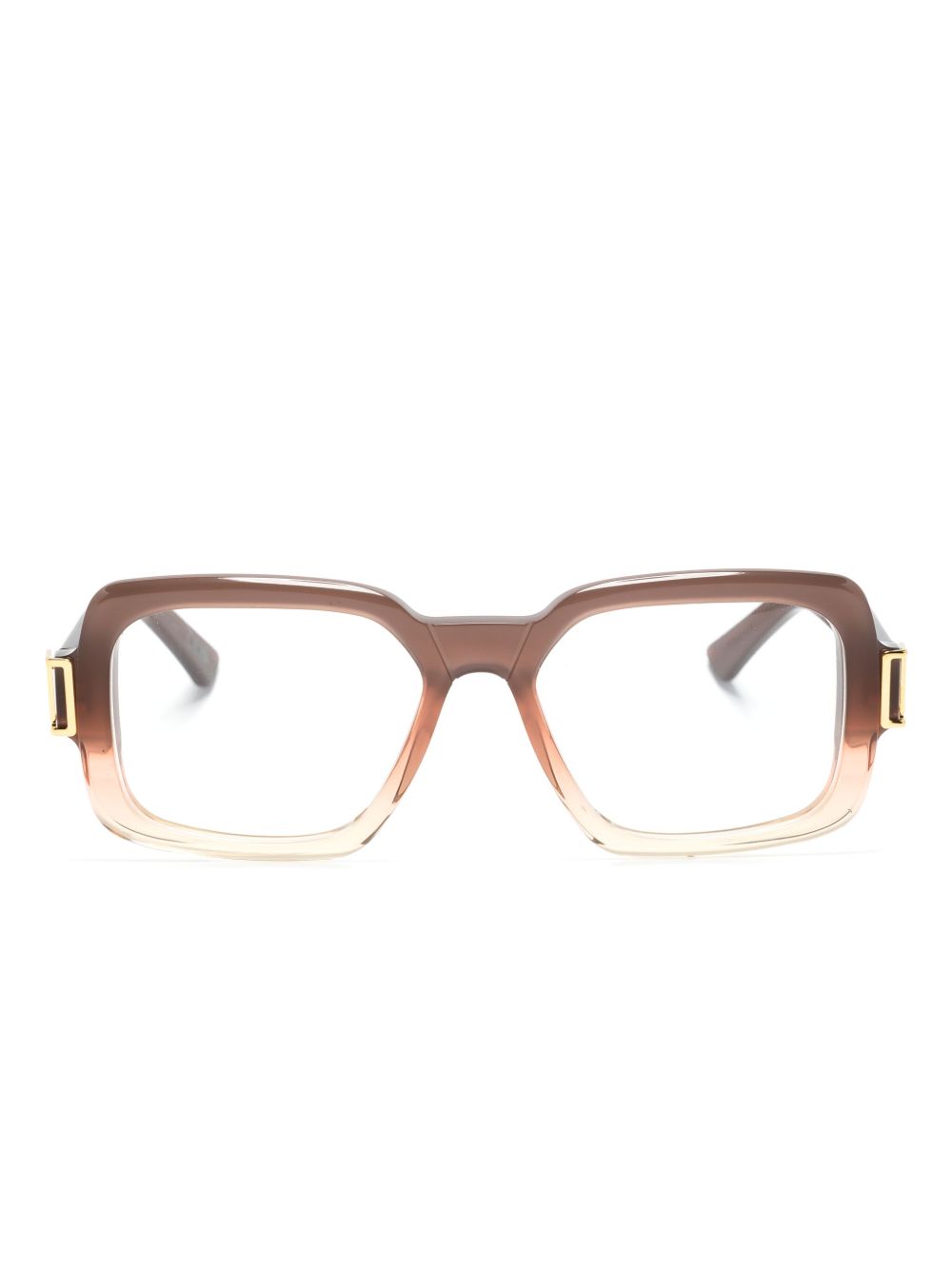 Marni Eyewear Zamalek 方框眼镜 - 褐色