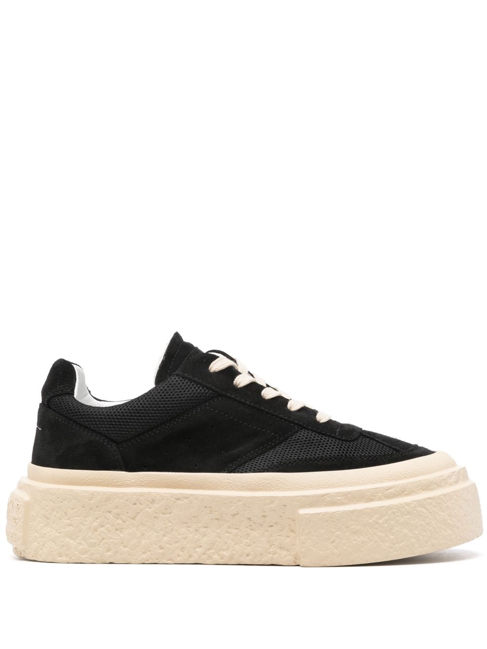 MM6 Maison Margiela Gambetta 绒面皮运动鞋 - 黑色