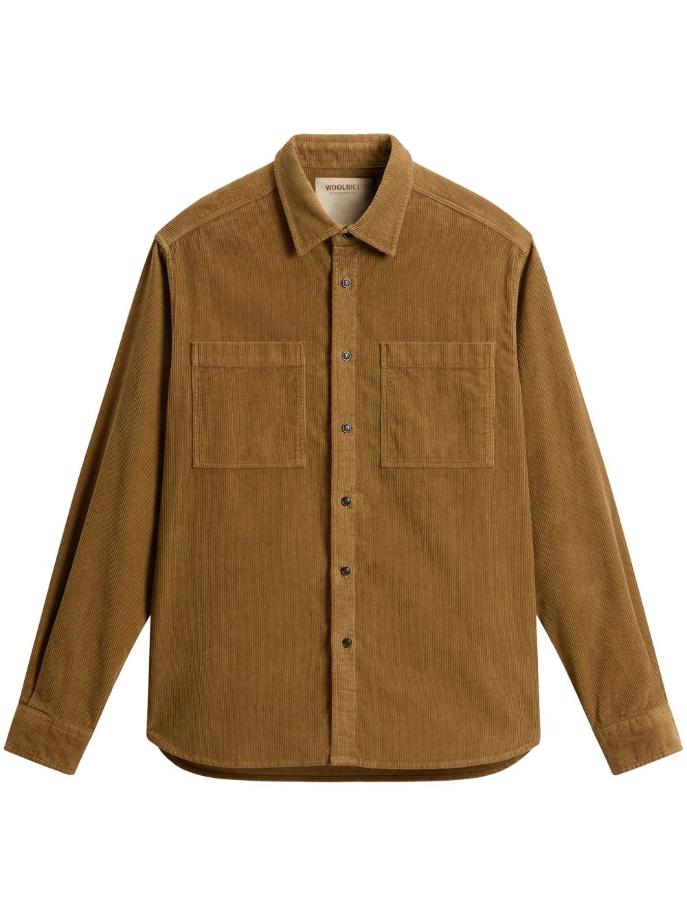 Woolrich 灯芯绒排扣衬衫 - 褐色
