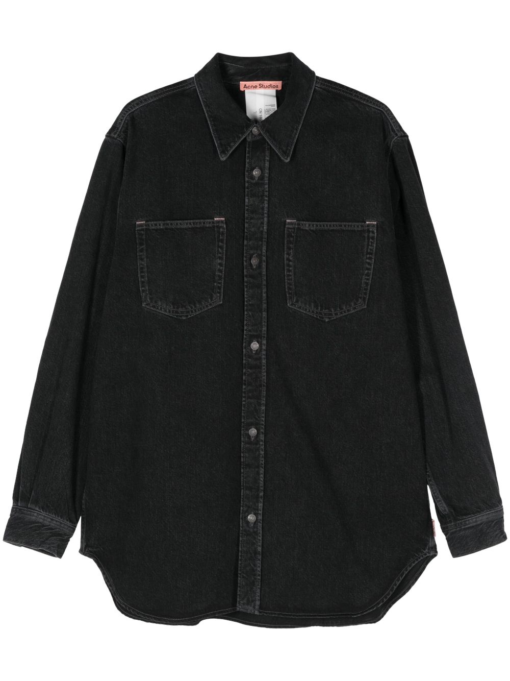 Acne Studios 长袖牛仔衬衫 - 黑色