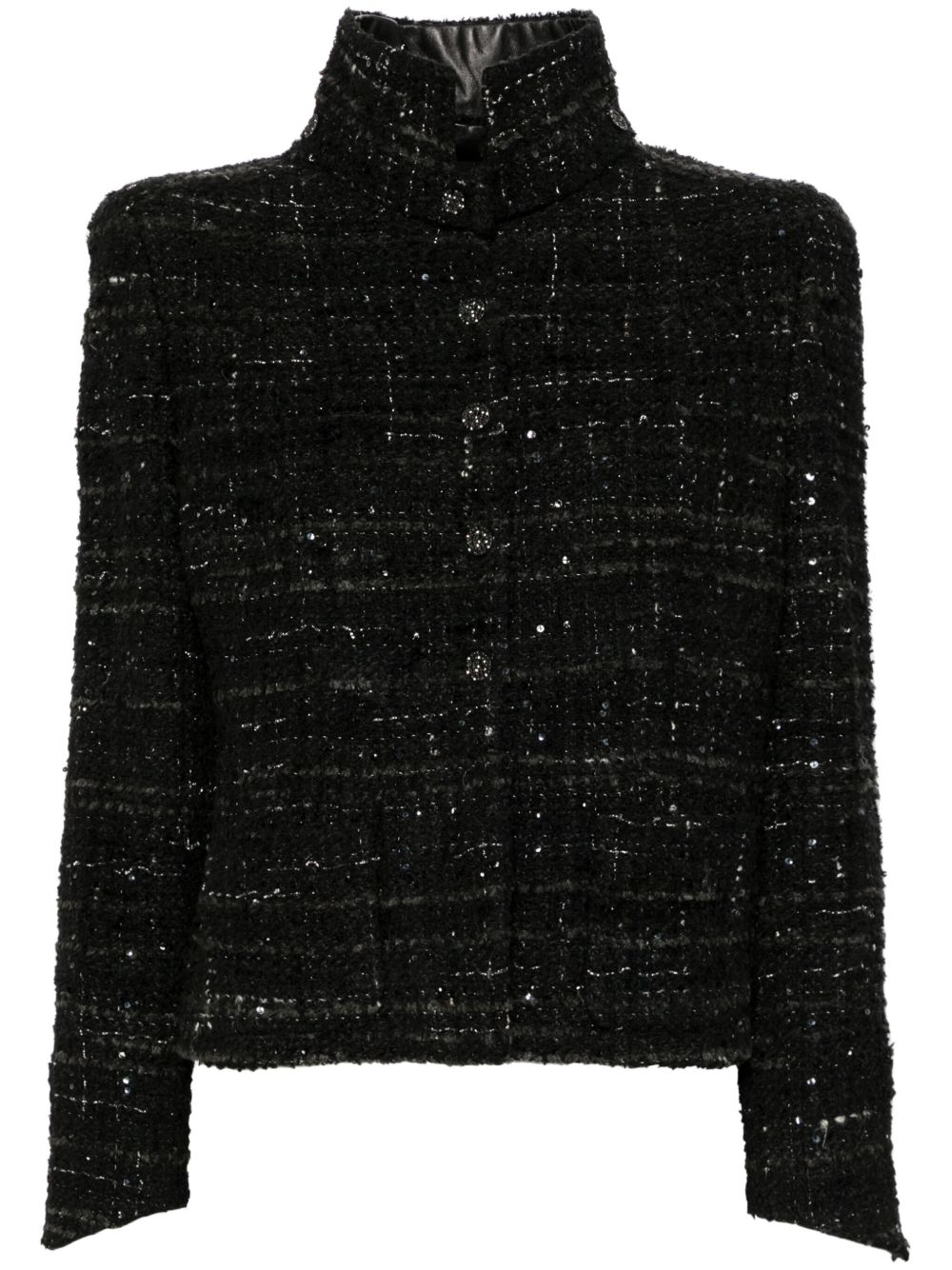 CHANEL Pre-Owned 单排扣夹克（2002年典藏款） - 黑色
