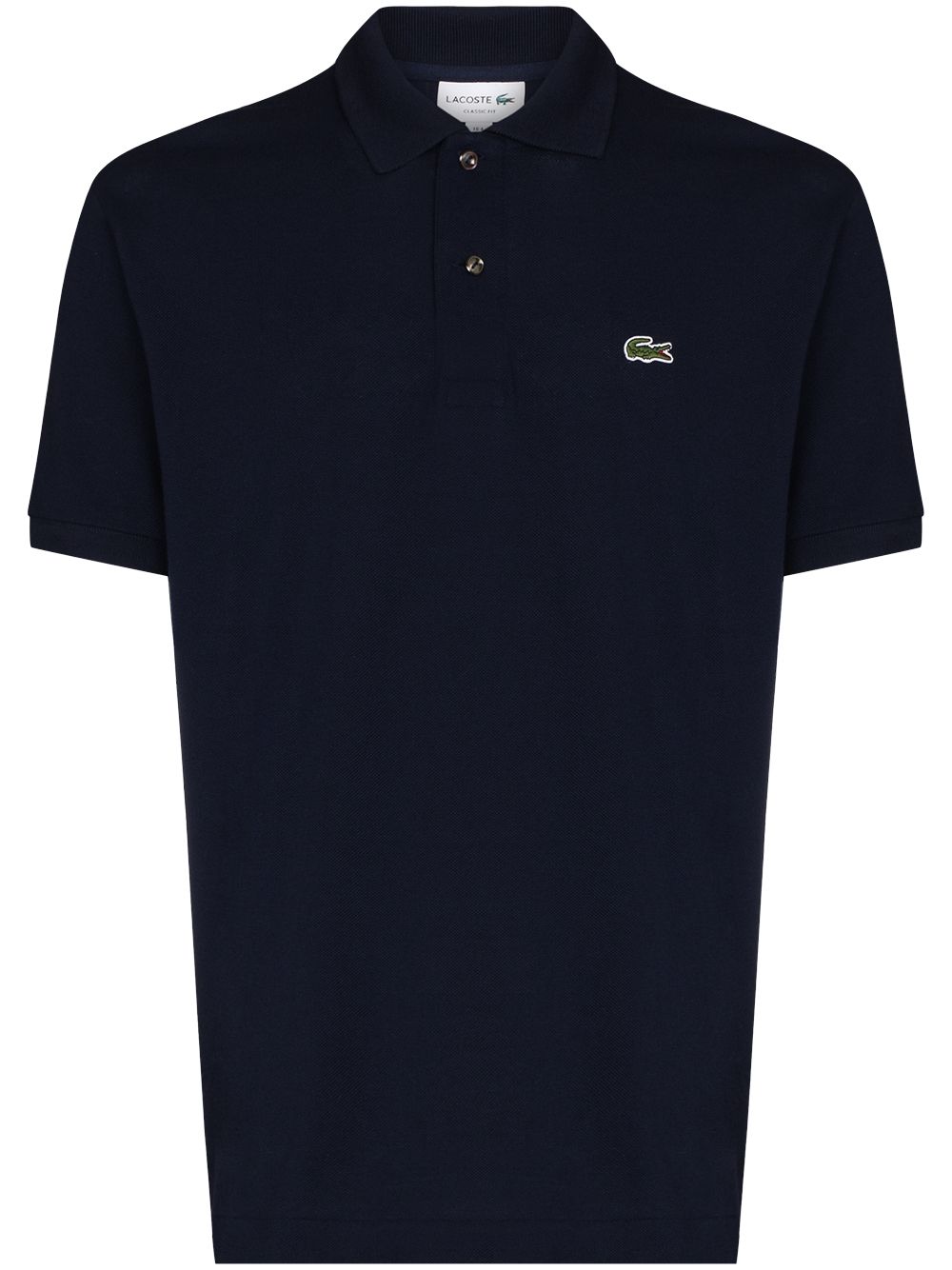 Lacoste 仿鳄鱼纹贴花polo衫 - 蓝色