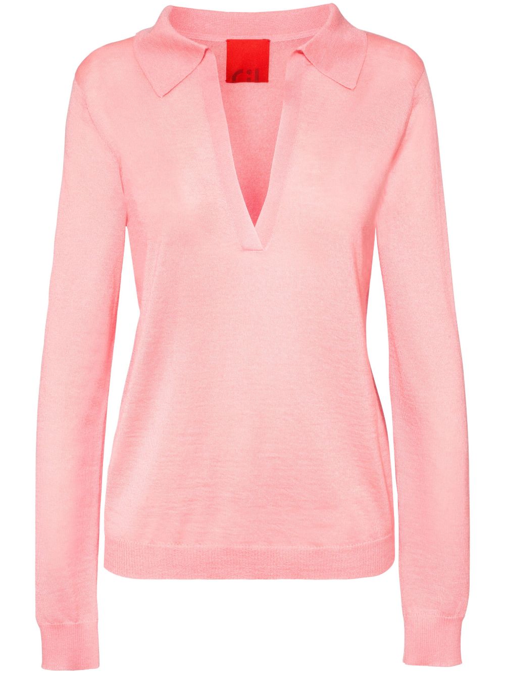 Cashmere In Love Lane polo领上衣 - 粉色