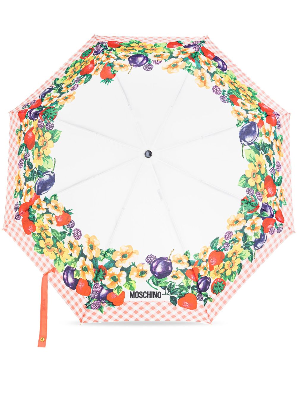 Moschino 水果印花雨伞 - 白色