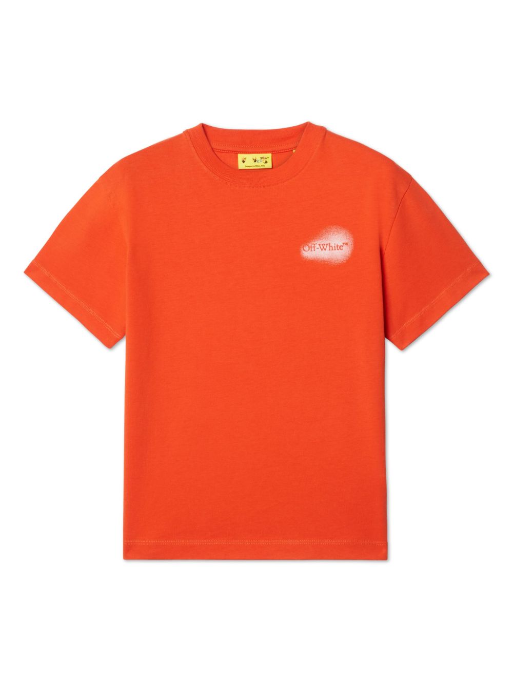 Off-White Kids Arrow Spray T恤 - 橘色