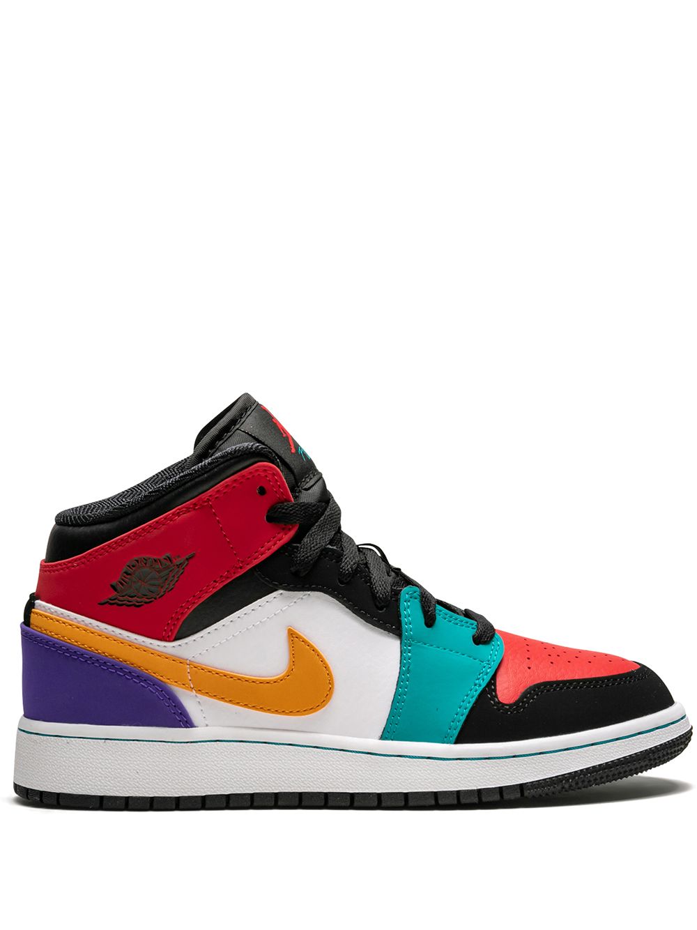 Jordan Kids Air Jordan 1 Mid运动鞋 - 黑色