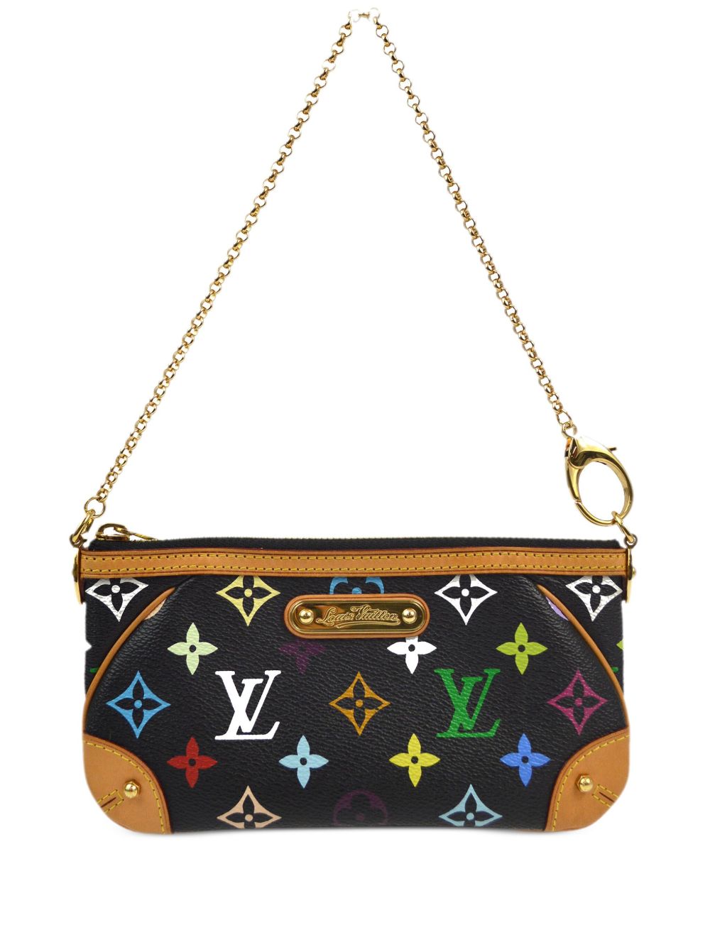 Louis Vuitton Pre-Owned x Takashi Murakami Pochette Milla MM 单肩包（2009年典藏款） - 黑色