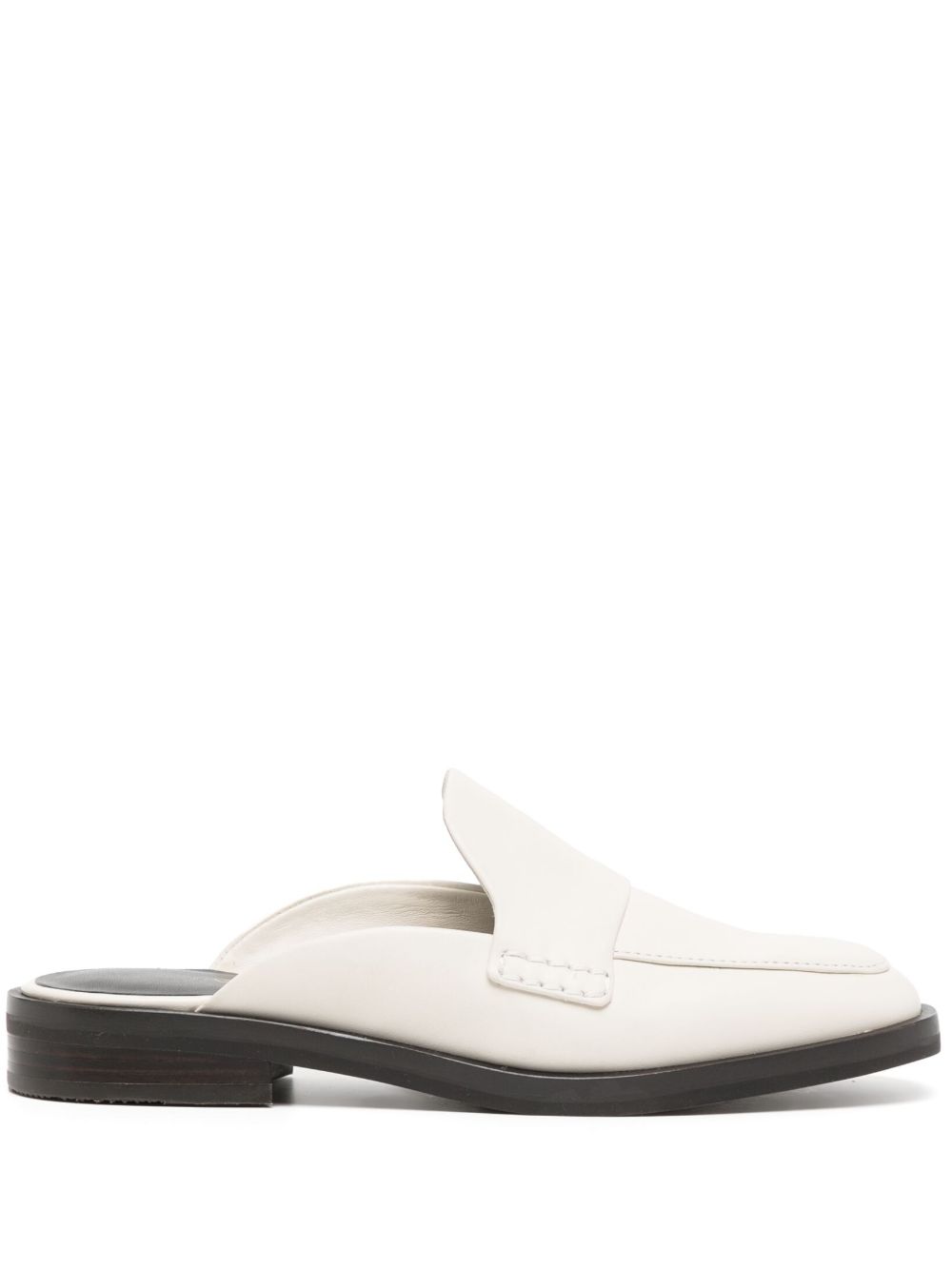 3.1 Phillip Lim Alexa 低跟皮质乐福鞋 - 白色