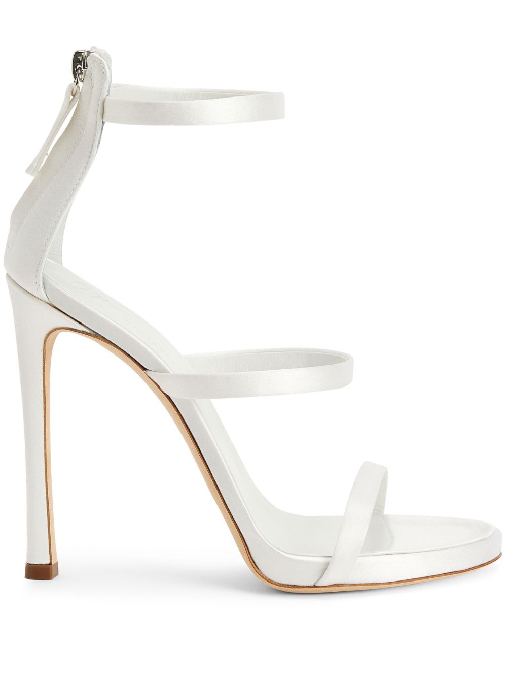 Giuseppe Zanotti Harmony 皮质高跟凉鞋 - 白色
