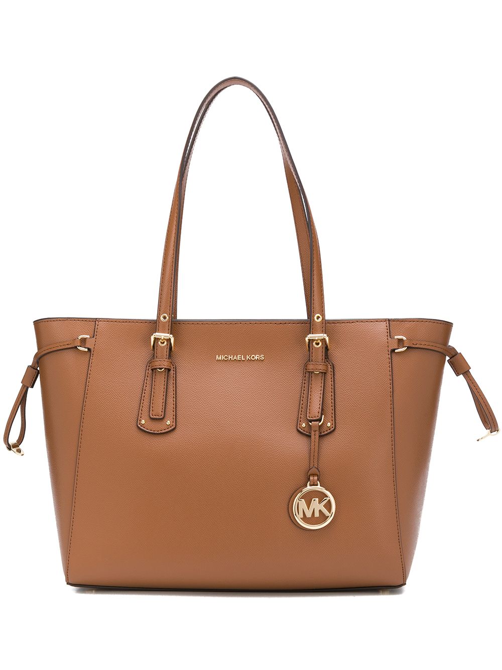 Michael Michael Kors logo吊牌托特包 - 褐色