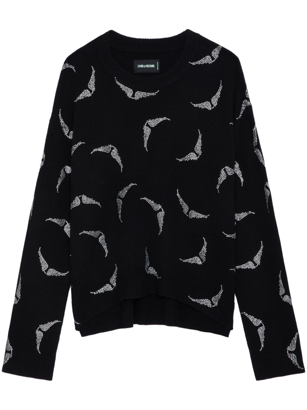 Zadig&Voltaire Markus Strass Wings 毛衣 - 黑色