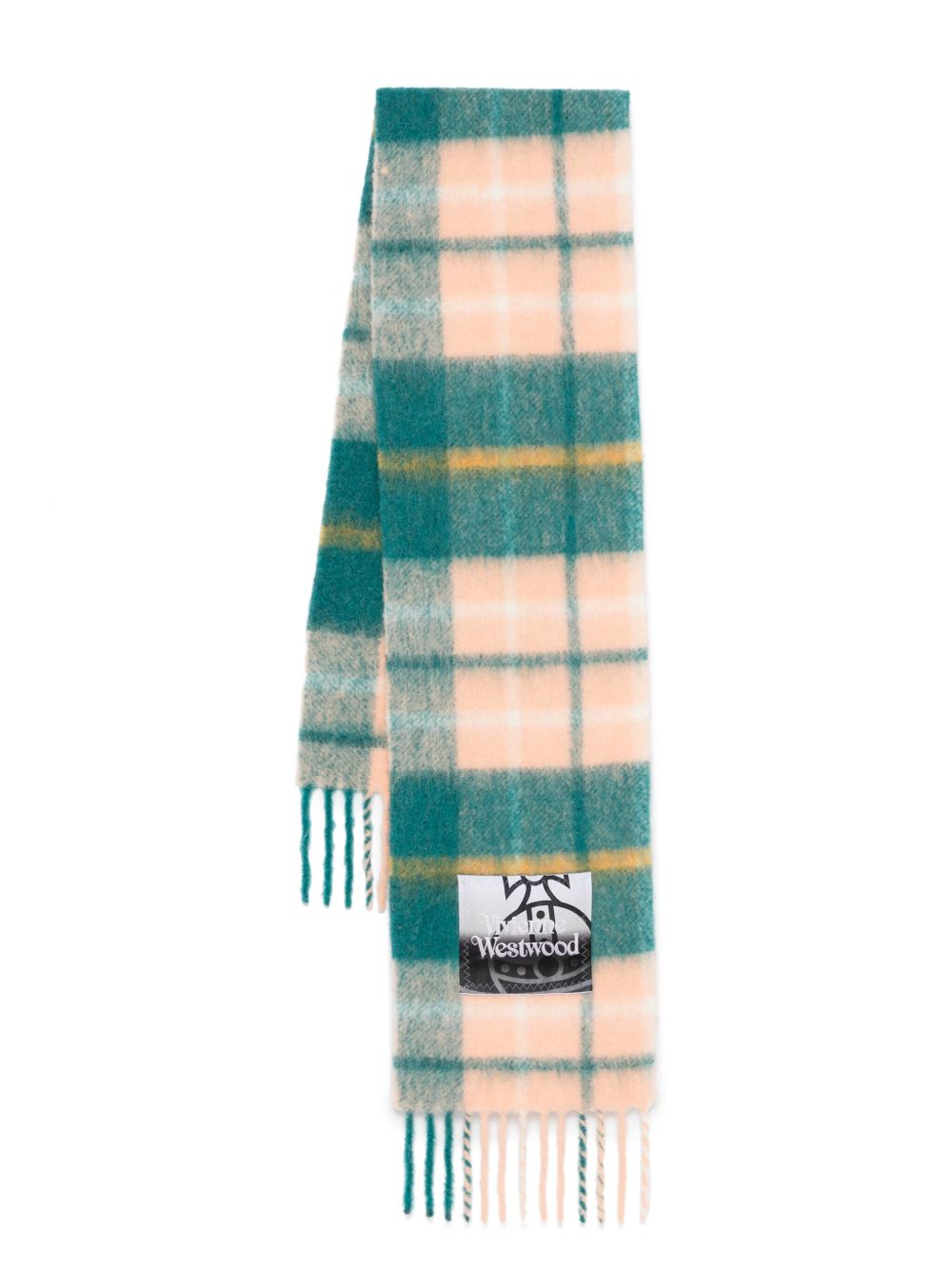Vivienne Westwood 格纹围巾 - 绿色